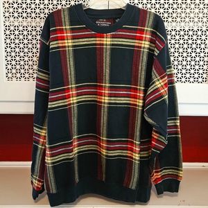Vintage plaid Roundtree&Yorke Sweatshirt XL